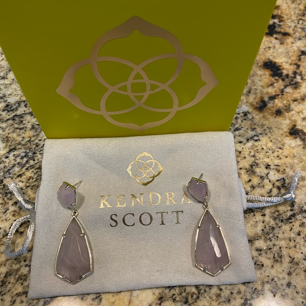 Lavender Kendra Scott earrings